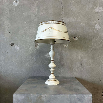 Vintage Toleware Table Lamp