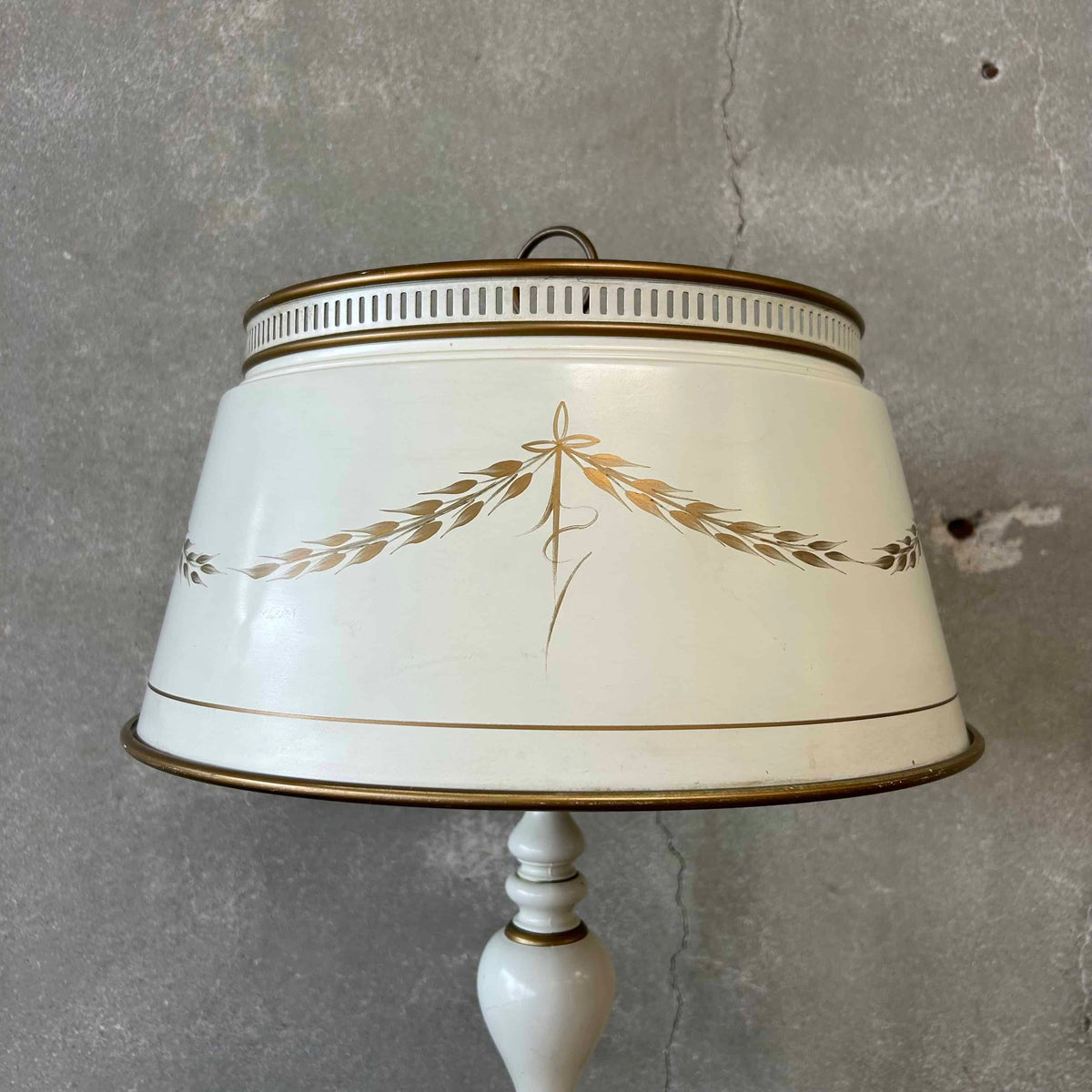 Vintage Toleware Table Lamp