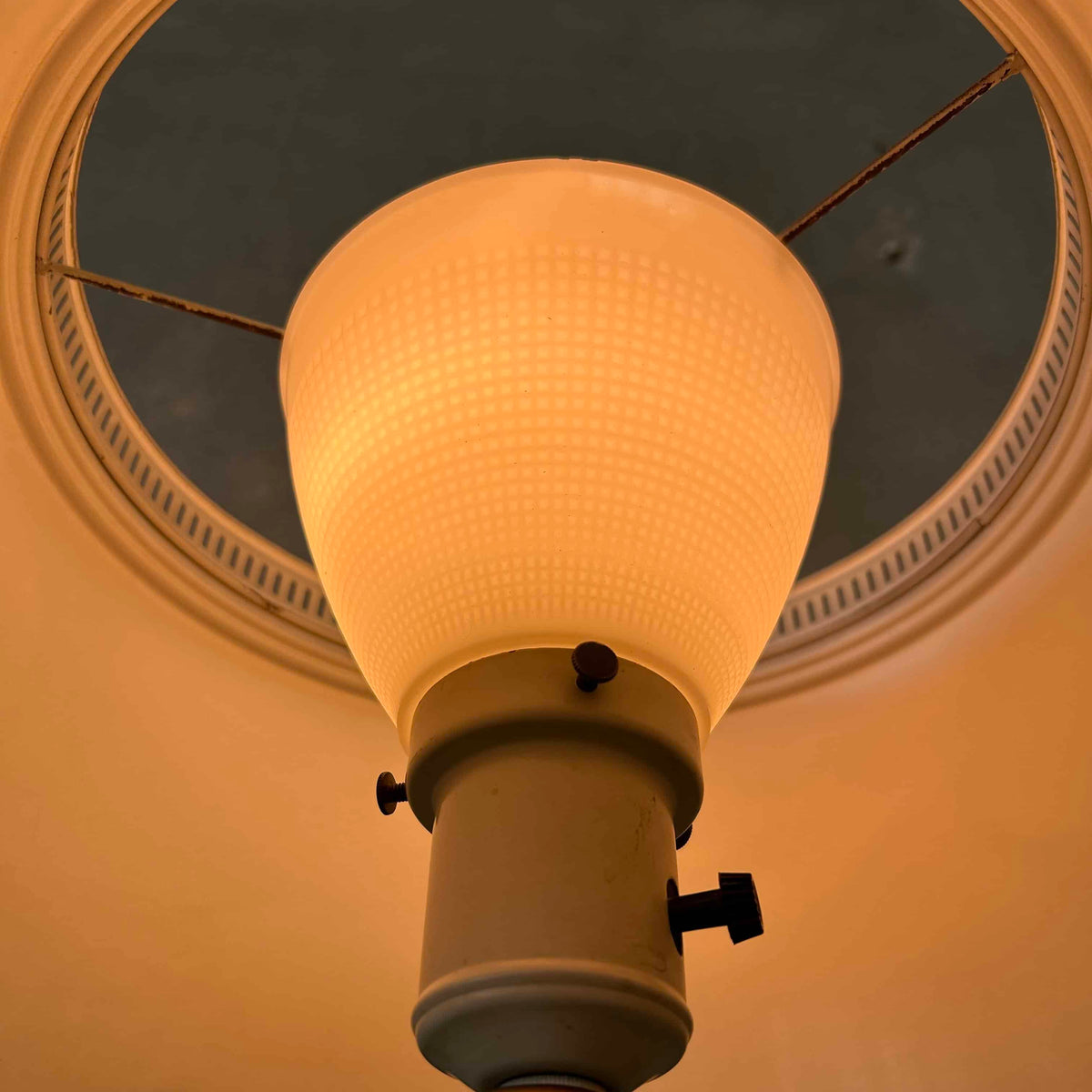 Vintage Toleware Table Lamp