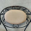 Vintage Salterini Patio Set Glass Top on Wrought Iron Base w/ Four Chairs