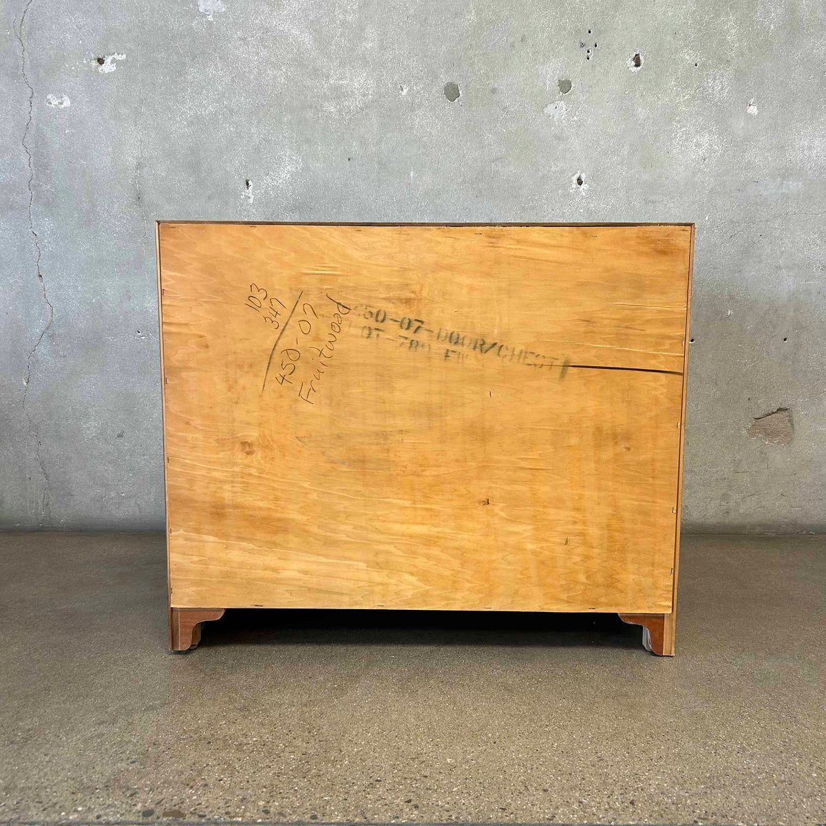 MCM Two Door Cabinet 1960s Restored Solid Wood & Veneers Natural Finish #1