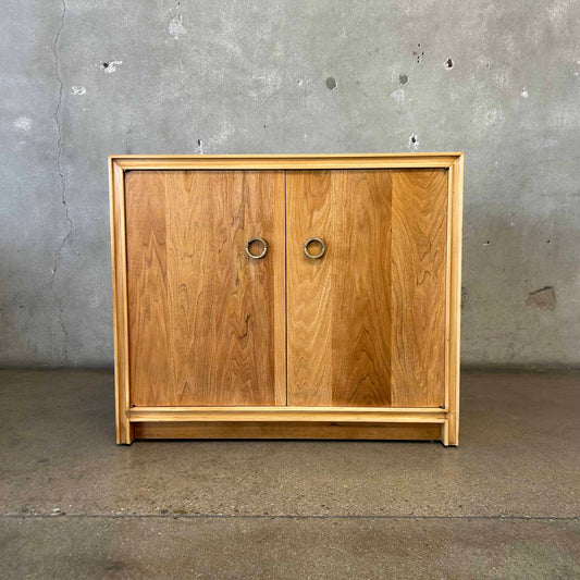 MCM Two Door Cabinet 1960s Restored Solid Wood & Veneers Natural Finish #2