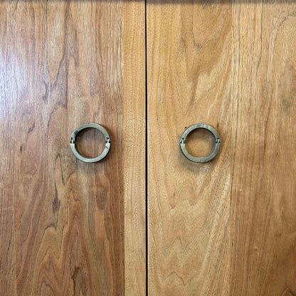 MCM Two Door Cabinet 1960s Restored Solid Wood & Veneers Natural Finish #2
