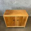 MCM Two Door Cabinet 1960s Restored Solid Wood & Veneers Natural Finish #2