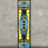 Vintage Stained Glass Panel w/Hanging Loops