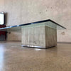 Concrete & Glass SAPO Coffee Table by Sergio & Giorgio Saporiti