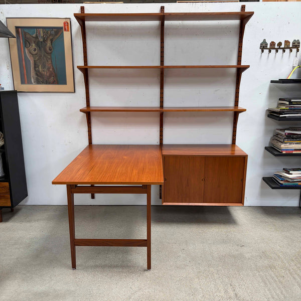 Cado Wall Unit 2-Bay Desk and Bookcase by Poul Cadovius Denmark