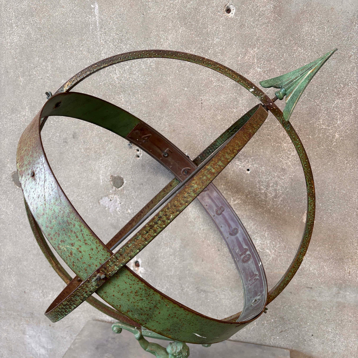Attr. Sune Rooth Swedish Iron & Copper Armillary "Hercules"