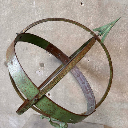 Attr. Sune Rooth Swedish Iron & Copper Armillary "Hercules"