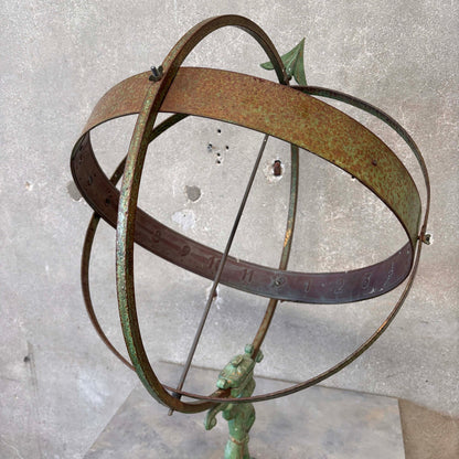 Attr. Sune Rooth Swedish Iron & Copper Armillary "Hercules"