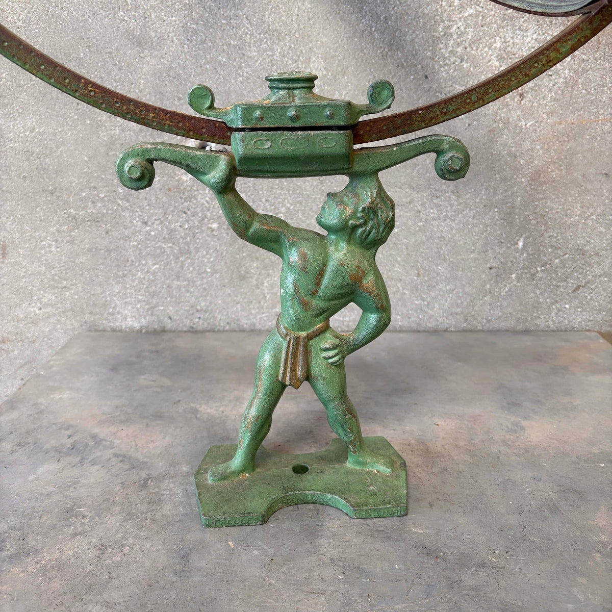 Attr. Sune Rooth Swedish Iron & Copper Armillary "Hercules"