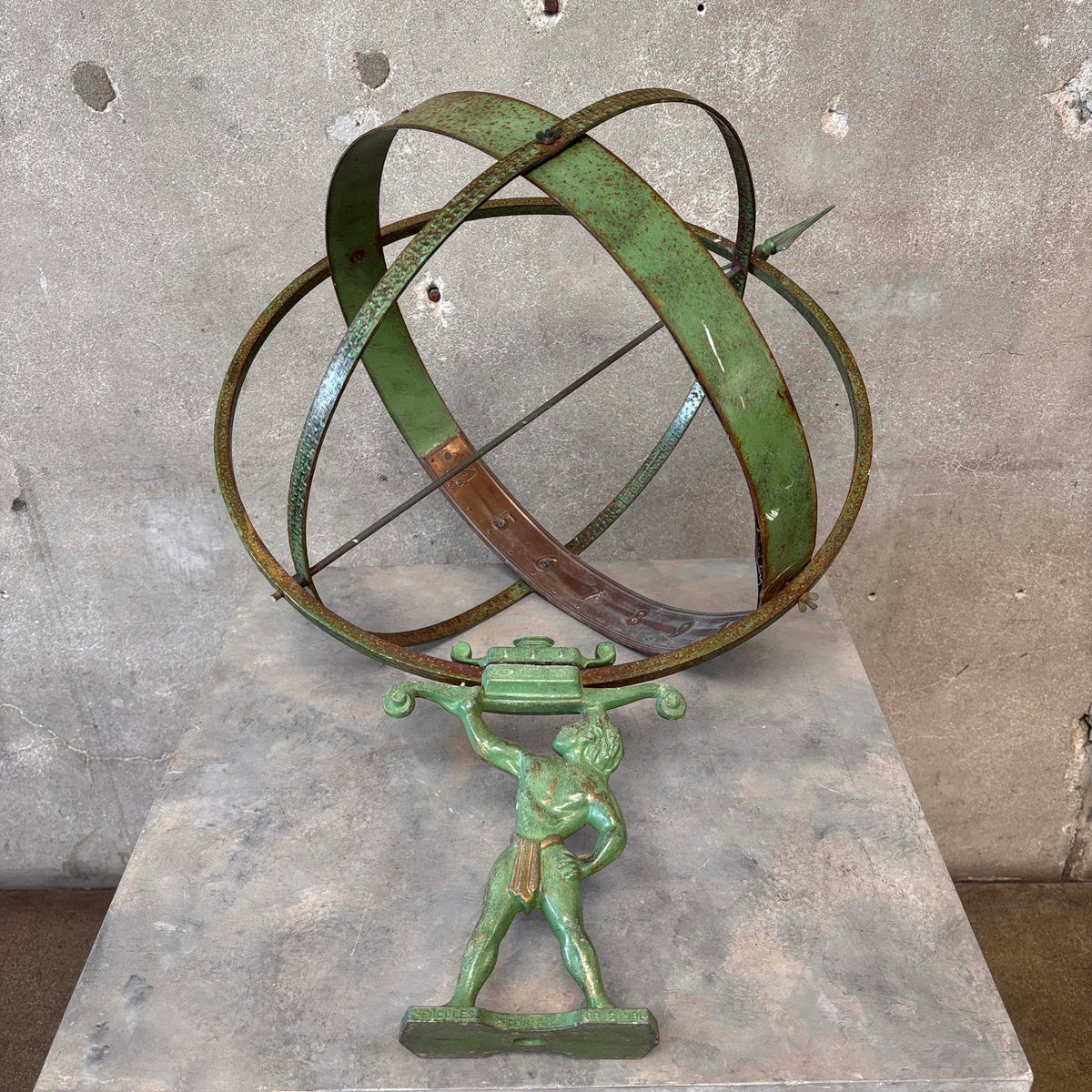 Attr. Sune Rooth Swedish Iron & Copper Armillary "Hercules"