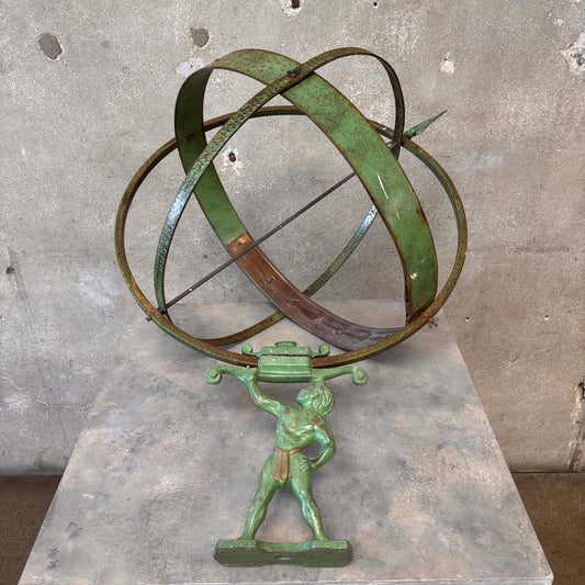 Attr. Sune Rooth Swedish Iron & Copper Armillary "Hercules"