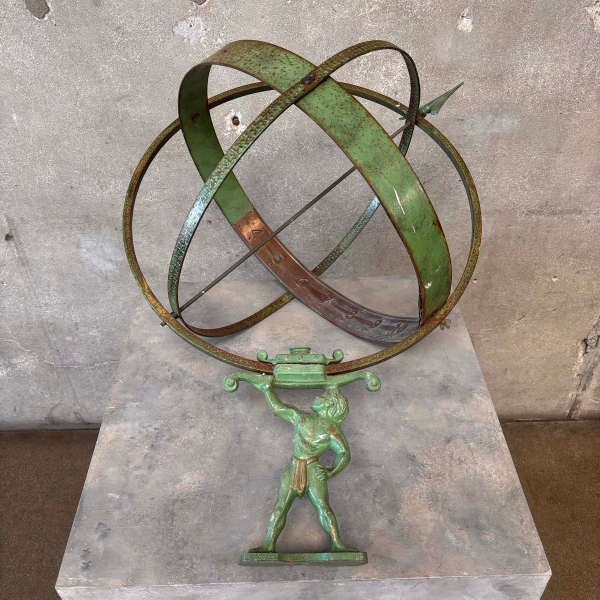 Attr. Sune Rooth Swedish Iron & Copper Armillary "Hercules"