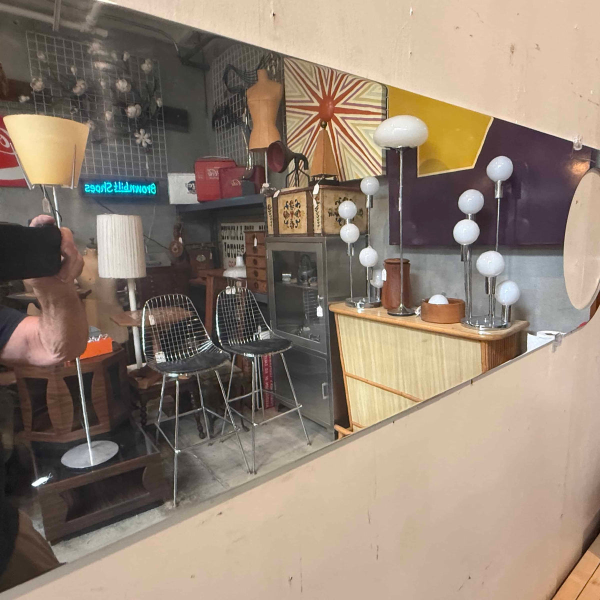 Post Modern Pop Art Wall Mirror in the form of a Bottle Opener