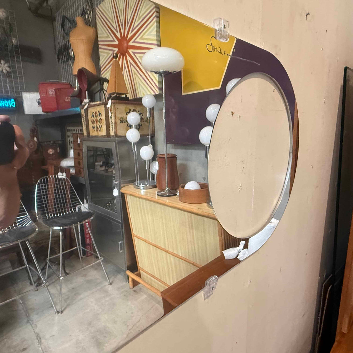 Post Modern Pop Art Wall Mirror in the form of a Bottle Opener