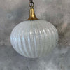 60's Frosted Bubble Blown Murano Pendant Lamp