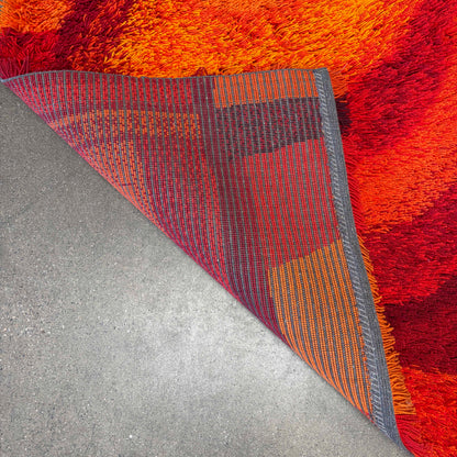 Vintage Danish Rya Rug 1960's