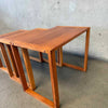 Set of 3 Danish Side Tables