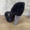 80's Stiletto/High Heal Leopard Print Chair