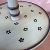 Mid Century Original Painted Toleware Wood & Metal Floor Lamp