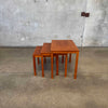 Bent Silberg Danish Modern Teak Nesting Tables