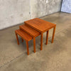 Bent Silberg Danish Modern Teak Nesting Tables