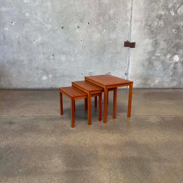Bent Silberg Danish Modern Teak Nesting Tables