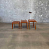 Bent Silberg Danish Modern Teak Nesting Tables