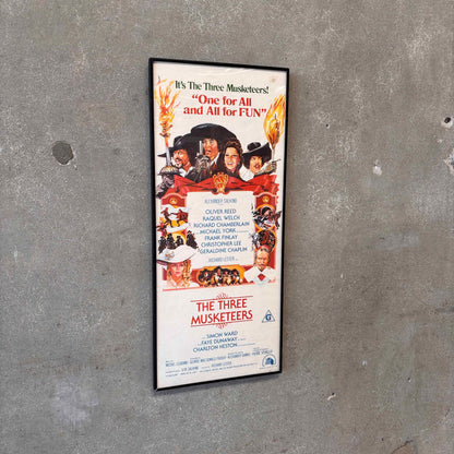 Vintage Framed The Three Musketeers Movie Poster