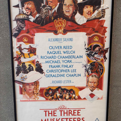 Vintage Framed The Three Musketeers Movie Poster
