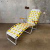 1960's Yellow Full Size Patio / Pool Lounge Chair