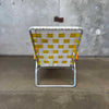 1960's Yellow Full Size Patio / Pool Lounge Chair