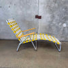 1960's Yellow Full Size Patio / Pool Lounge Chair