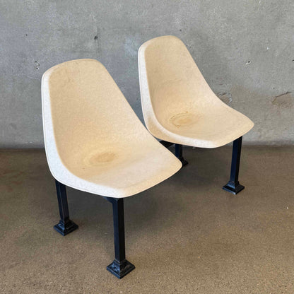 Twin 1958 Fiberglass Chairs From Demolished Palos Verdes Bowling Alley