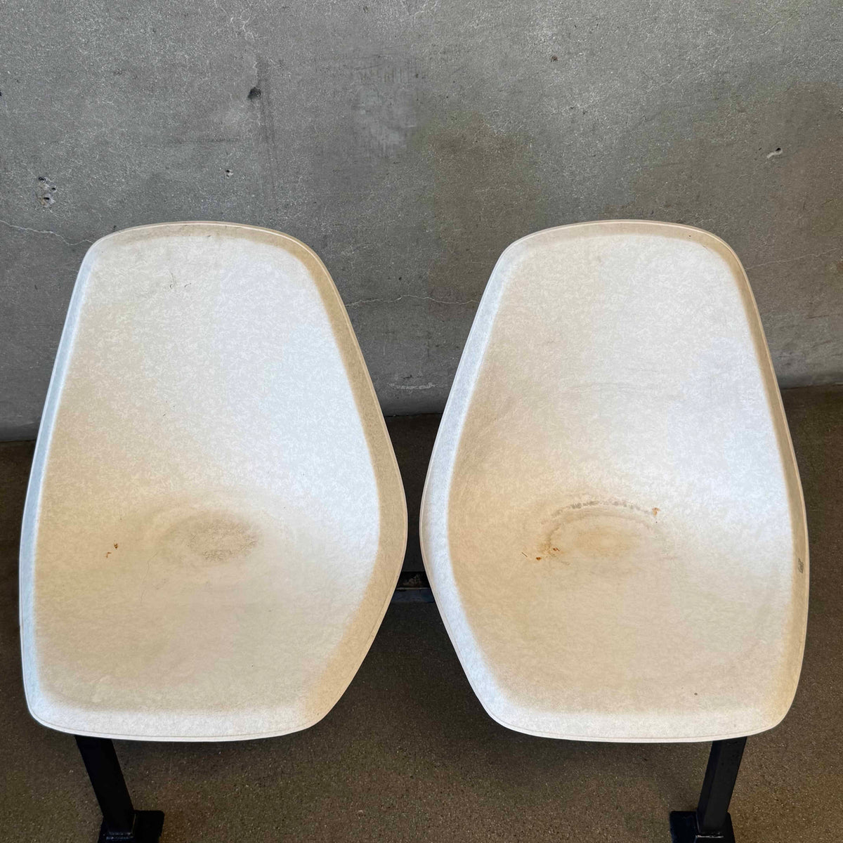 Twin 1958 Fiberglass Chairs From Demolished Palos Verdes Bowling Alley