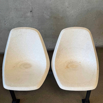 Twin 1958 Fiberglass Chairs From Demolished Palos Verdes Bowling Alley