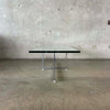 Mid Century Chrome & Glass Coffee Table - All Original