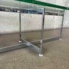 Mid Century Chrome & Glass Coffee Table - All Original