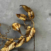 Italian Mid Century Modern Gilt Metal Wall Sconce (Working)