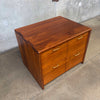 Mid Century Modern Shedua Wood Cabinet by Gerald McCabe 1970s