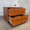 Mid Century Modern Shedua Wood Cabinet by Gerald McCabe 1970s