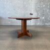 Shedua Wood Round Dining Table by Gerald McCabe