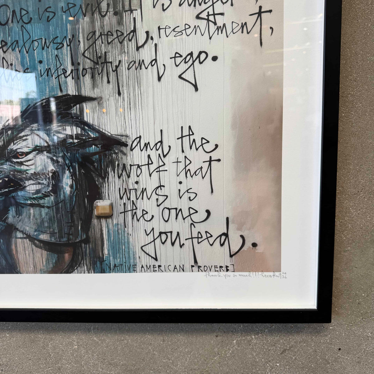 Signed Urban Art by Herakut