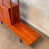 Mid Century Modern Scandinavian Bookcase w/ Table Base