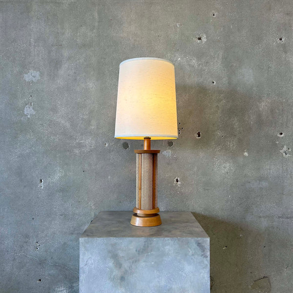 Blonde Bamboo Lamp (Works)
