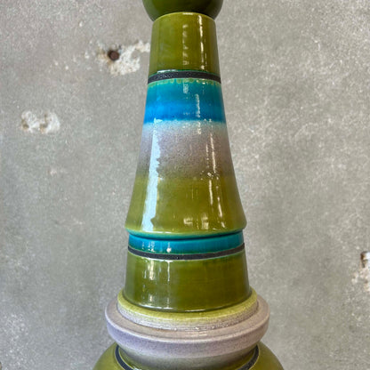 Mid Century Bitossi for Raymore Ceramic Vessel w/ Removable Round Top