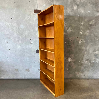 Vintage Solid Wood/Plywood Back 6 Shelf Bookcase