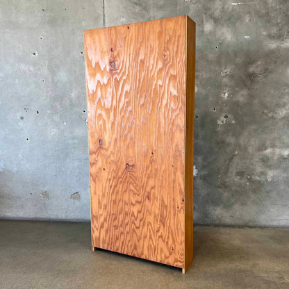 Vintage Solid Wood/Plywood Back 6 Shelf Bookcase