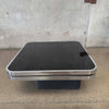 Post Modern Black & Chrome 360 Swivel Coffee Table